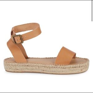 Soludos Cadiz Leather Espadrille Sandal in Brown